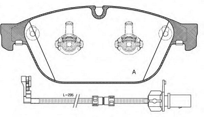 OPEN PARTS bpa144302 -  Комплект тормозных колодок, дисковый тормоз